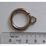 024-002-N * kółko do breloka otwierane z uchem, drut okrągły, kolor stare srebro, fi 26 mm